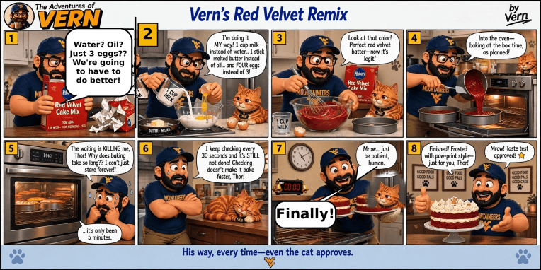 Vern's Red Velvet Remix comic strip